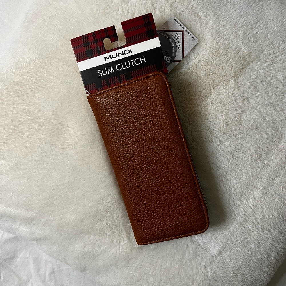 Mundi Slim Clutch Vegan Leather RFID Credit Car Wallet